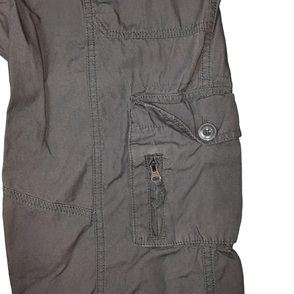 Marvin Richards Gray Khaki Crop Cargo Pant SZ 6 - Picture 3 of 13